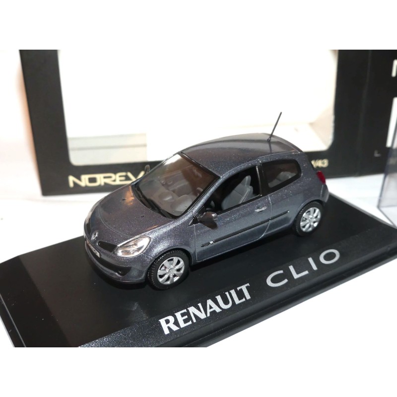 RENAULT CLIO 3 PORTES Gris foncÃ© NOREV 1:43