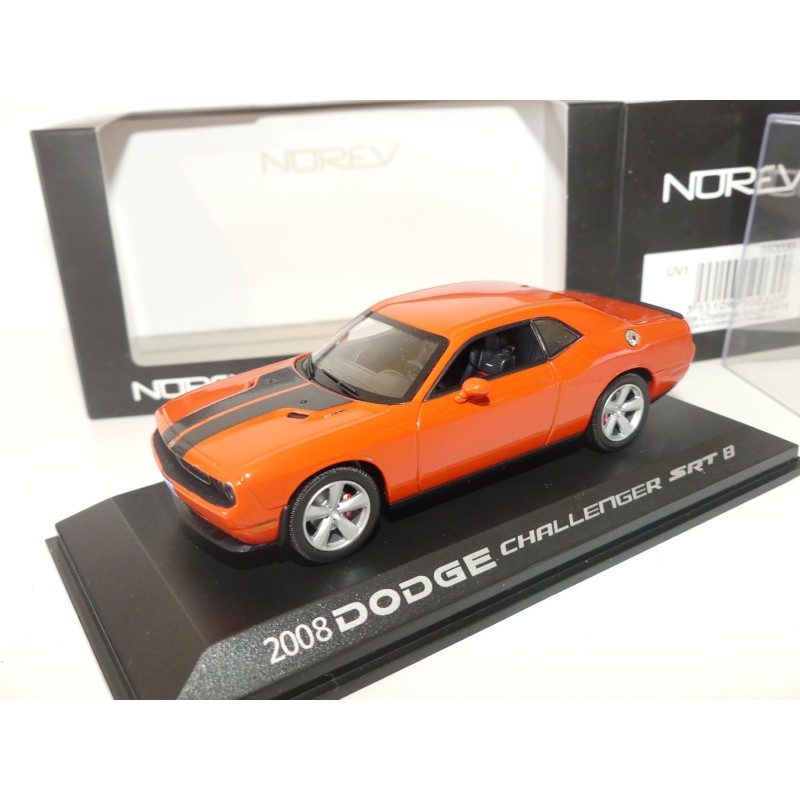 DODGE CHALLENGER SRT 8 Orange et Noir NOREV 1:43