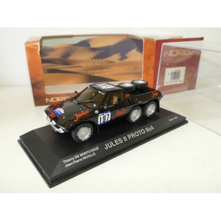 PROTO JULES II 6*4 RALLYE A DAKAR 1984 MONTCORGÉ NOREV 1:43