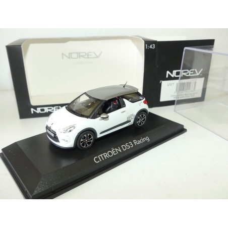 CITROEN DS3 RACING Blanc et Gris NOREV 1:43