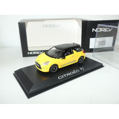 CITROEN DS3 Jaune et Noir NOREV 1:43