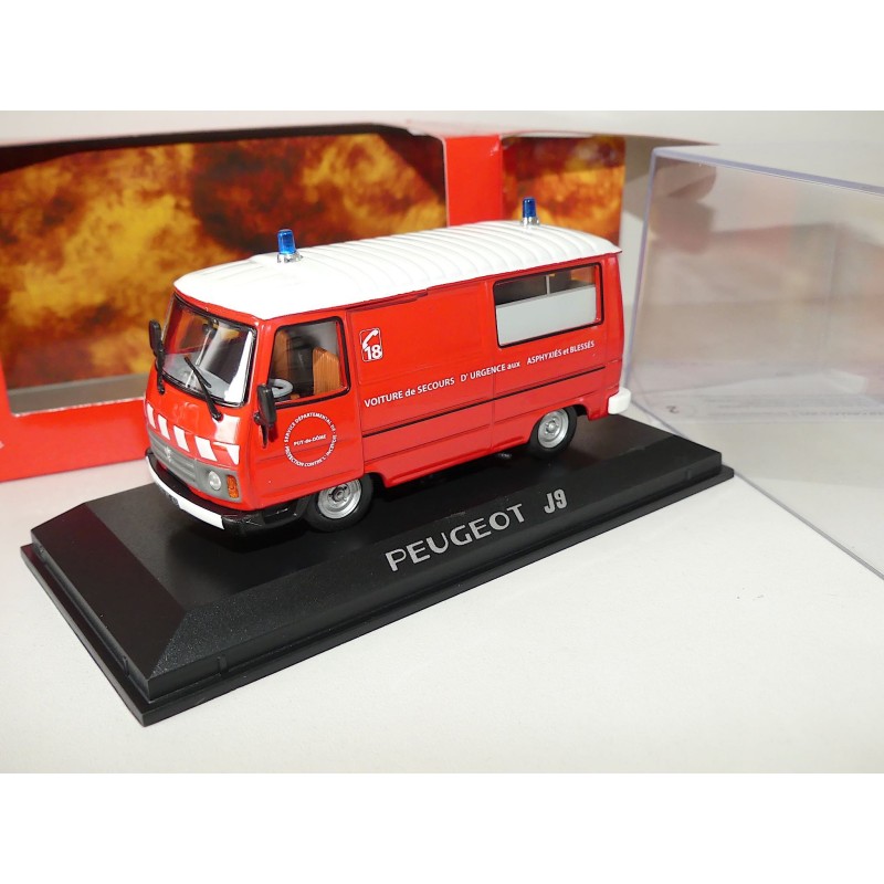 PEUGEOT J9 VSAB POMPIERS PUY DE DOME NOREV 1:43