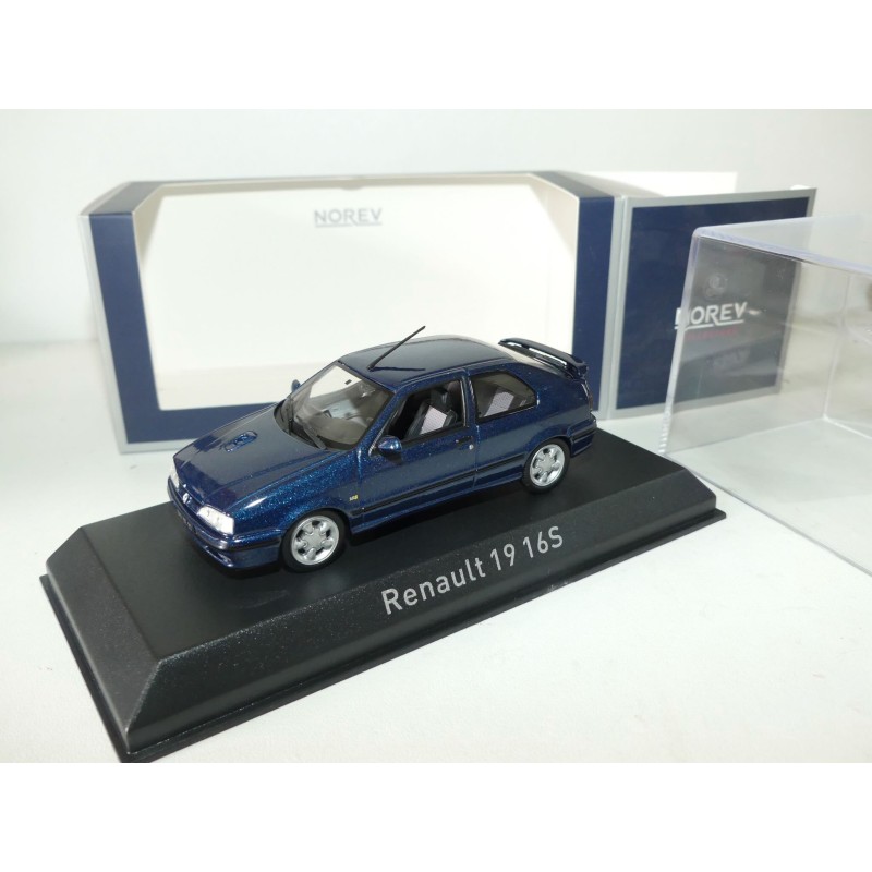 RENAULT 19 16S 1992 Bleu NOREV 1:43