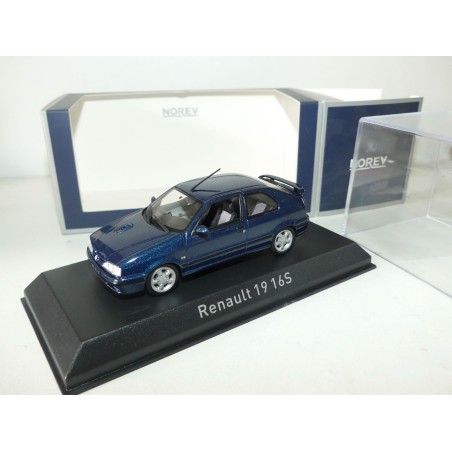 RENAULT 19 16S 1992 Bleu NOREV 1:43