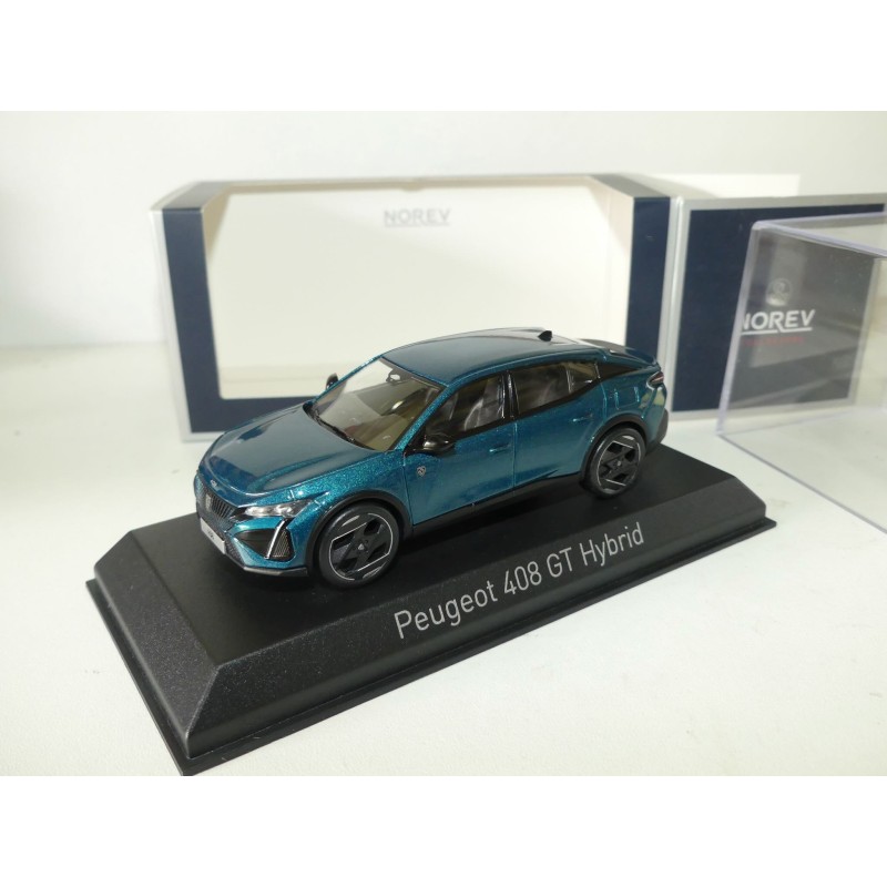 PEUGEOT 408 GT HYBRID 2023 Bleu Obsession NOREV 1:43
