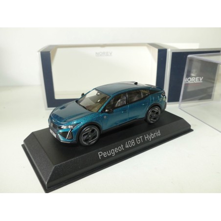 PEUGEOT 408 GT HYBRID 2023 Bleu Obsession NOREV 1:43
