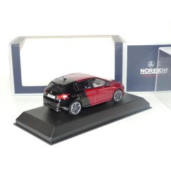 PEUGEOT 308 GTi 2015 Coupe Franche Rouge et Noir NOREV 1:43