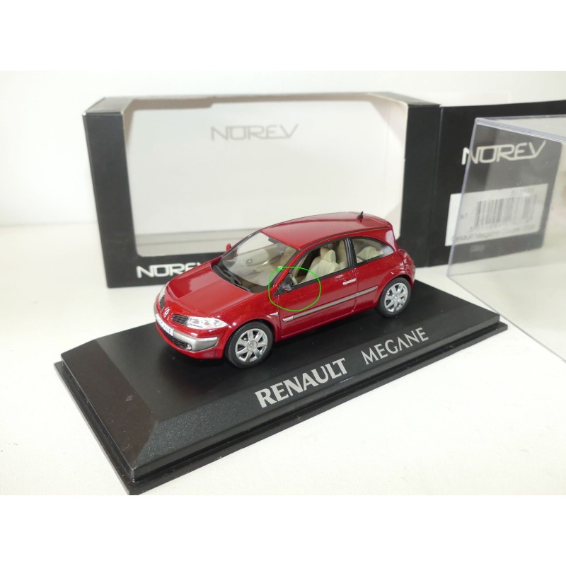 RENAULT MEGANE COUPE Rouge Vin NOREV 1:43 imperfection