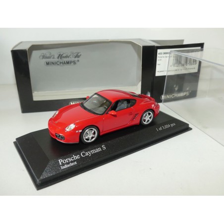 PORSCHE CAYMAN S 987 2005 Rouge MINICHAMPS 1:43