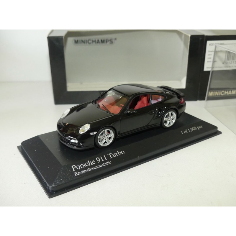 PORSCHE 911 TURBO 997 Phase 1 2006 Noir MINICHAMPS 1:43