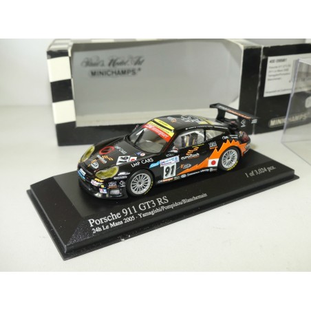 PORSCHE 911 GT3 RS N°91 LE MANS 2005 MINICHAMPS 1:43