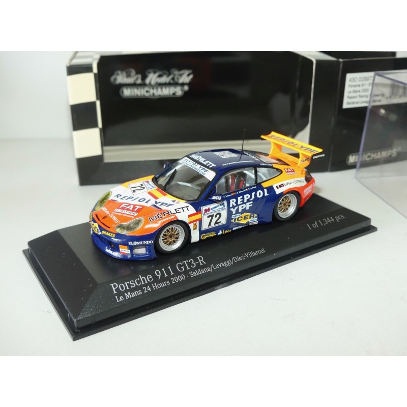 PORSCHE 911 GT3 R N°72 LE MANS 2000 MINICHAMPS 1:43 