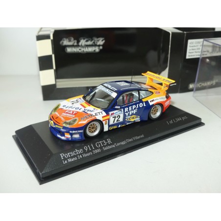 PORSCHE 911 GT3 R N°72 LE MANS 2000 MINICHAMPS 1:43 