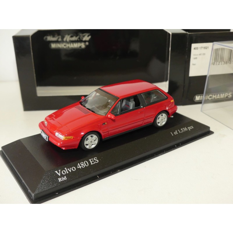 VOLVO 480 ES 1986 Rouge MINICHAMPS 1:43