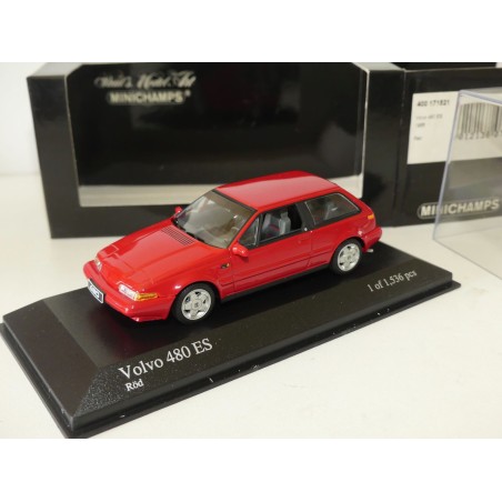 VOLVO 480 ES 1986 Rouge MINICHAMPS 1:43