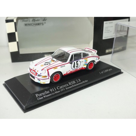 PORSCHE 911 CARRERA RS 2.8 NÂ°45 LE MANS 1973 MINICHAMPS 1:43 ArrivÃ©e 8Ã¨me 1er Cl
