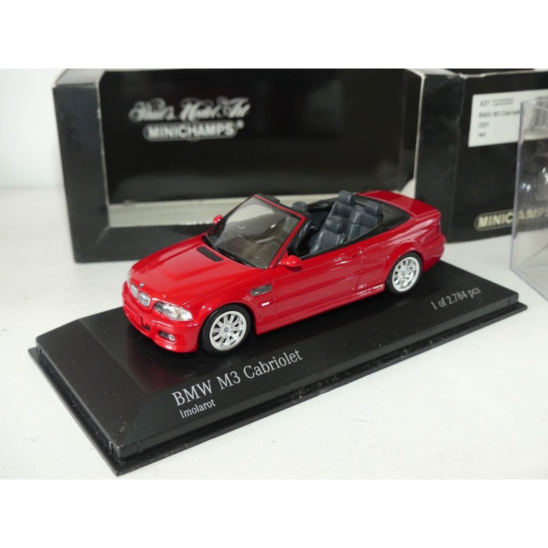 BMW M3 CABRIOLET E46 2001 Rouge MINICHAMPS 1:43