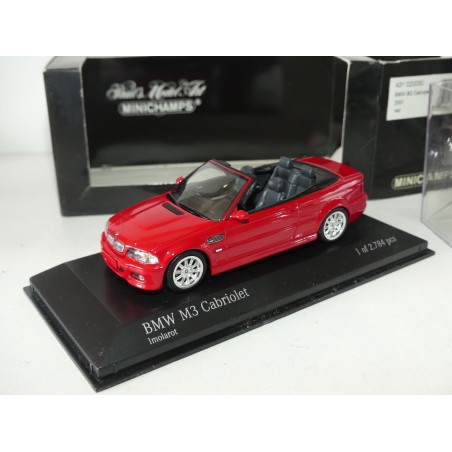 BMW M3 CABRIOLET E46 2001 Rouge MINICHAMPS 1:43