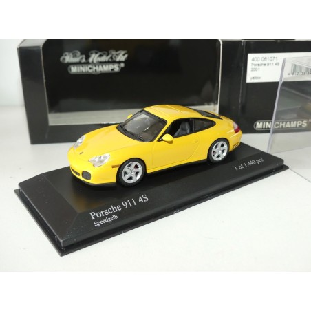 PORSCHE 911 4S 996 2001 Jaune MINICHAMPS 1:43