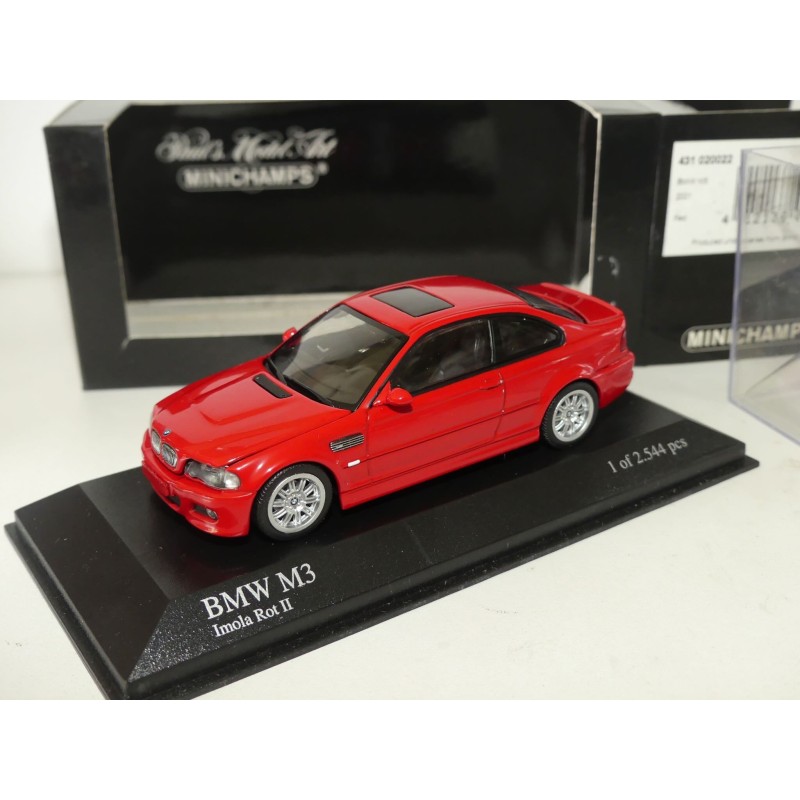 BMW M3 E46 2001 Rouge MINICHAMPS 1:43