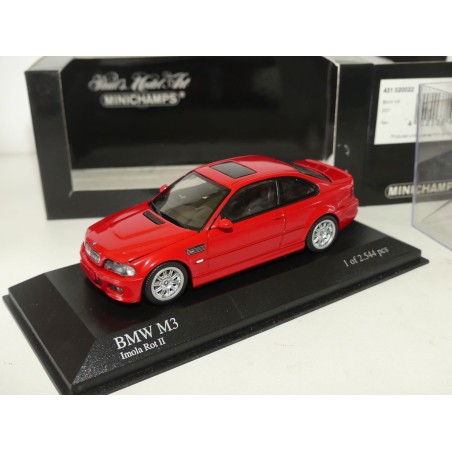 BMW M3 E46 2001 Rouge MINICHAMPS 1:43