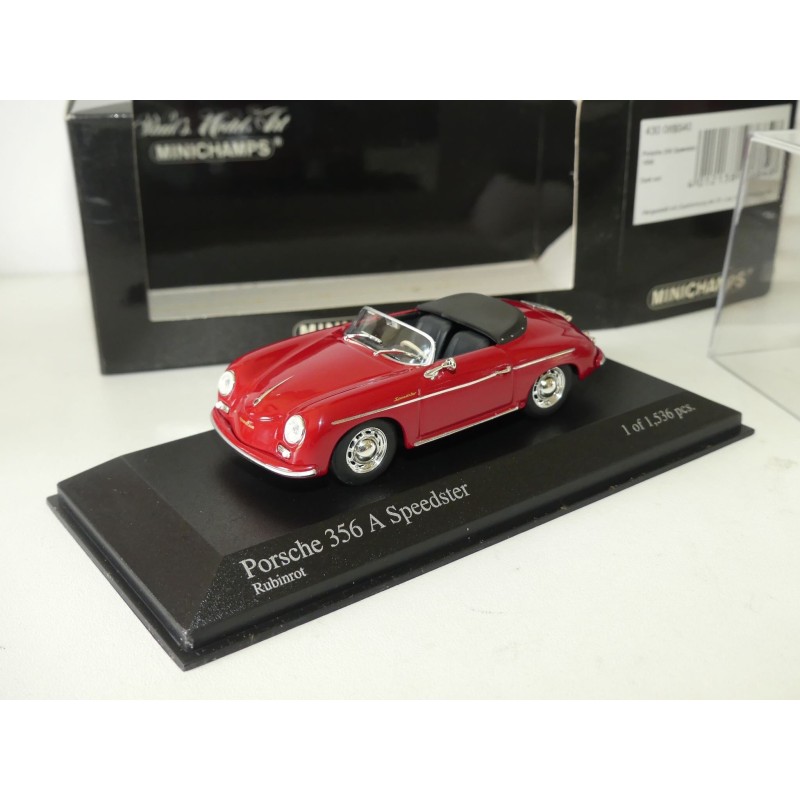 PORSCHE 356 A SPEEDSTER 1956 Rouge MINICHAMPS 1:43