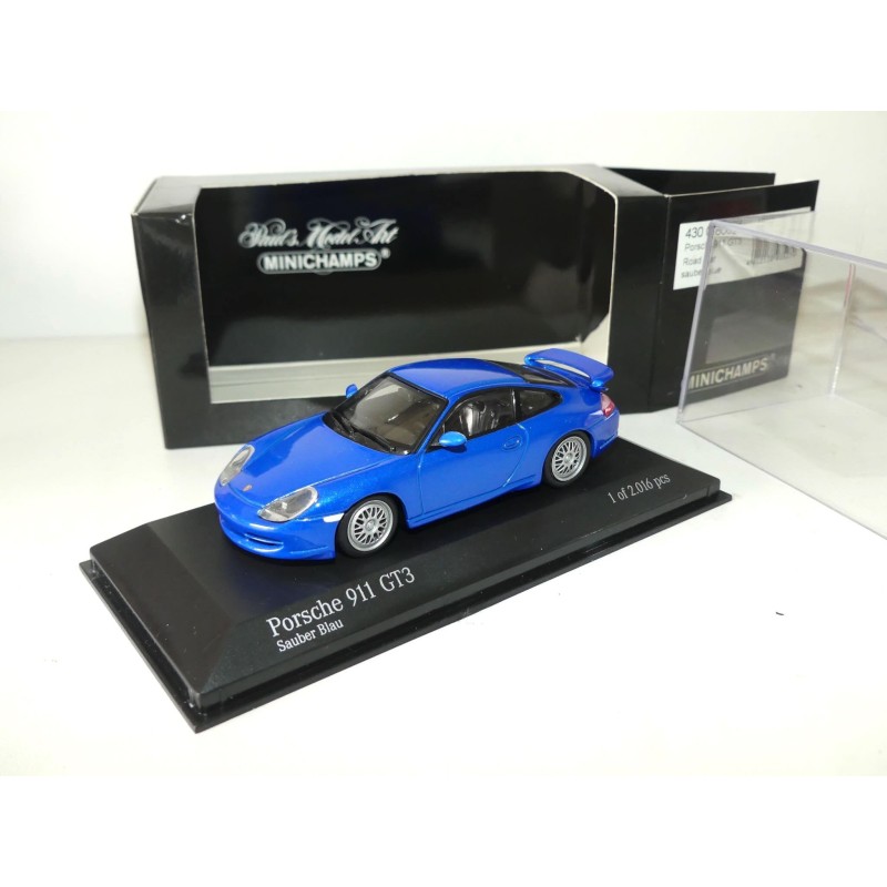 PORSCHE 911 GT3 ROAD CAR 996 Bleu Sauber Blau  MINICHAMPS 1:43