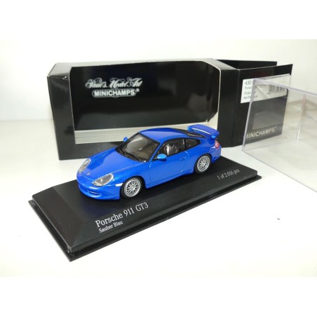 PORSCHE 911 GT3 ROAD CAR 996 Bleu Sauber Blau  MINICHAMPS 1:43