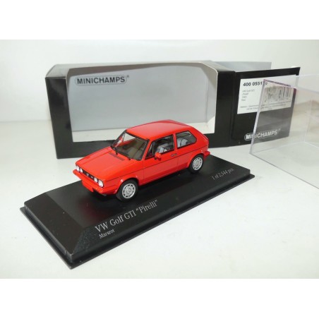 VW GOLF GTi PIRELLI 1983 Rouge MINICHAMPS 1:43