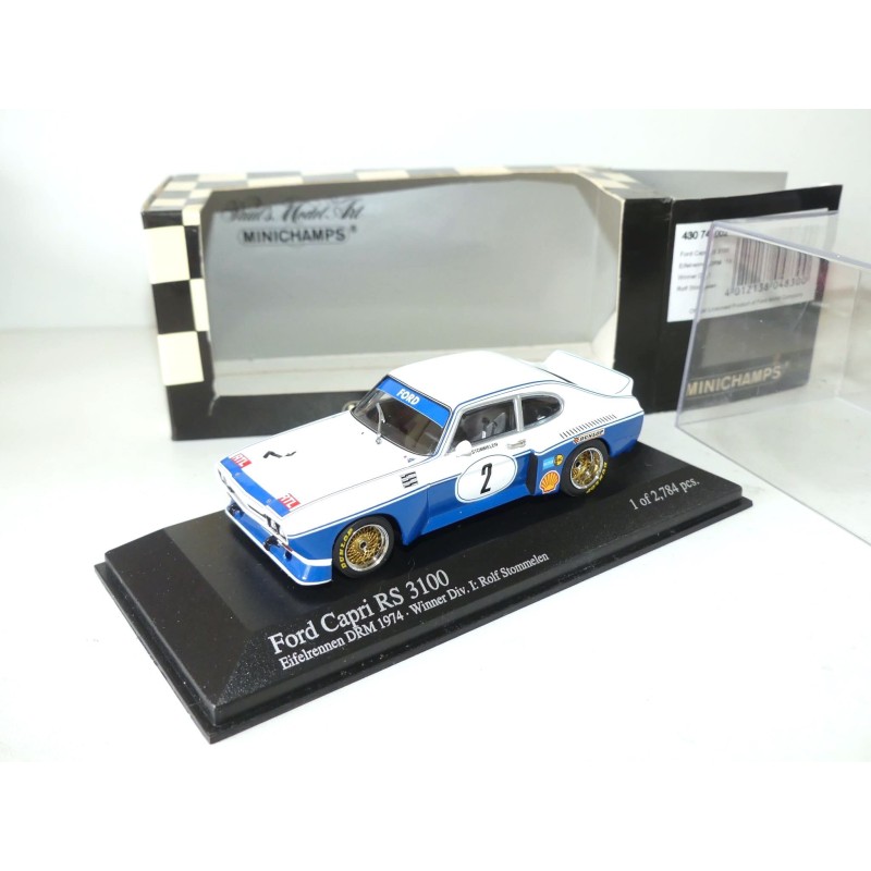 FORD CAPRI RS 3100 N°2 DRM 1974 R. STOMMELEN MINICHAMPS 1:43