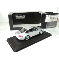 PORSCHE 911 CARRERA 4S 997 2005 Gris Clair MINICHAMPS 1:43