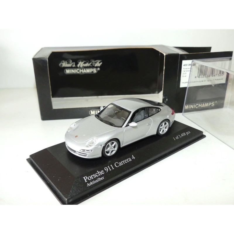 PORSCHE 911 CARRERA 4S 997 2005 Gris Clair MINICHAMPS 1:43