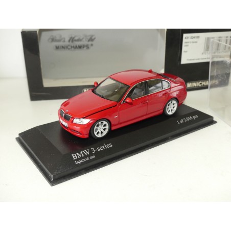 BMW SERIE 3 E90 2005 Rouge MINICHAMPS 1:43