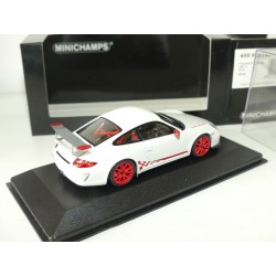 PORSCHE 911 GT3 RS 997 phase 2 2019 Blanc et Rouge MINICHAMPS 1:43
