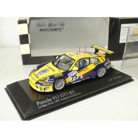 PORSCHE 911 GT3-RS N°75 LE MANS 2003 MINICHAMPS 1:43 