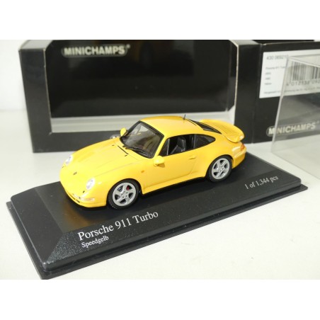 PORSCHE 911 TURBO 993 1995 Jaune MINICHAMPS 1:43