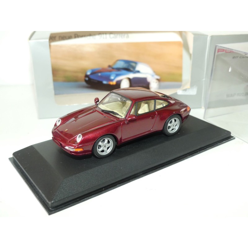 PORSCHE 911 CARRERA 993 1993 Bordeaux MINICHAMPS 1:43