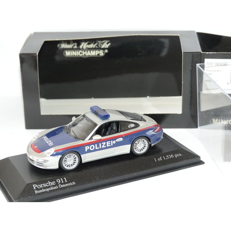 PORSCHE 911 2004 POLIZEI AUTRICHE MINICHAMPS 1:43