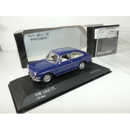VW 1600 TL FASTBACK 1966 Bleu MINICHAMPS 1:43