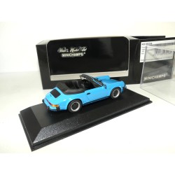 PORSCHE 911 CARRERA CABRIOLET serie G 1983 Bleu MINICHAMPS 1:43