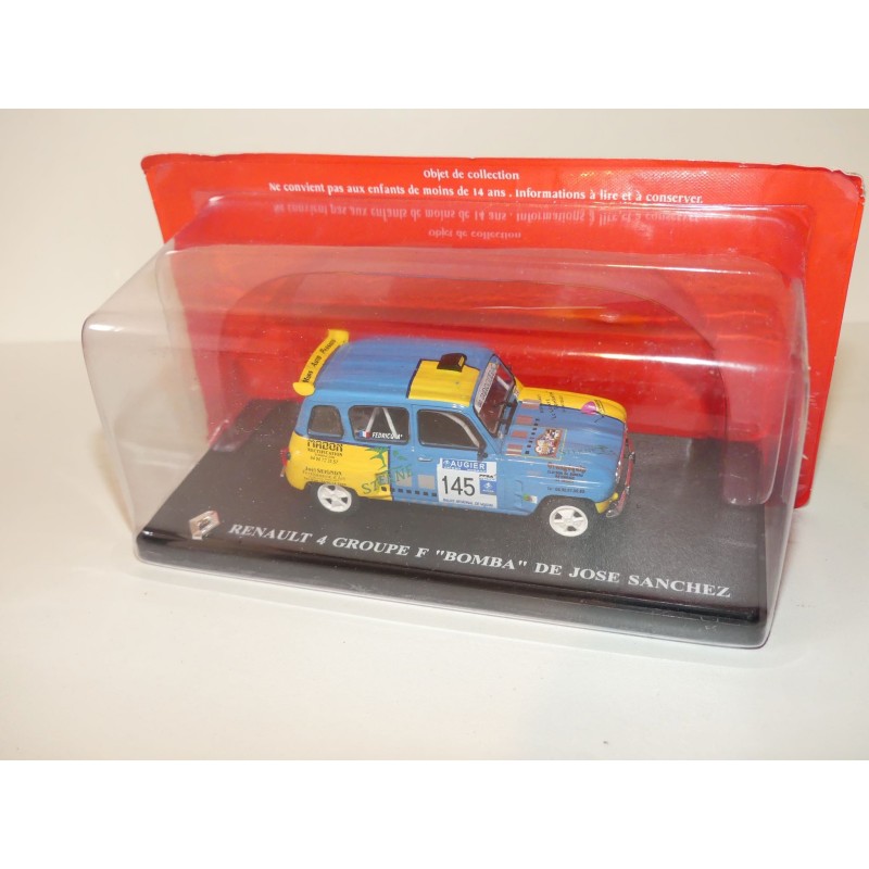 RENAULT 4 GROUPE F BOMBA DE JOSE SANCHEZ IXO PRESSE 1:43