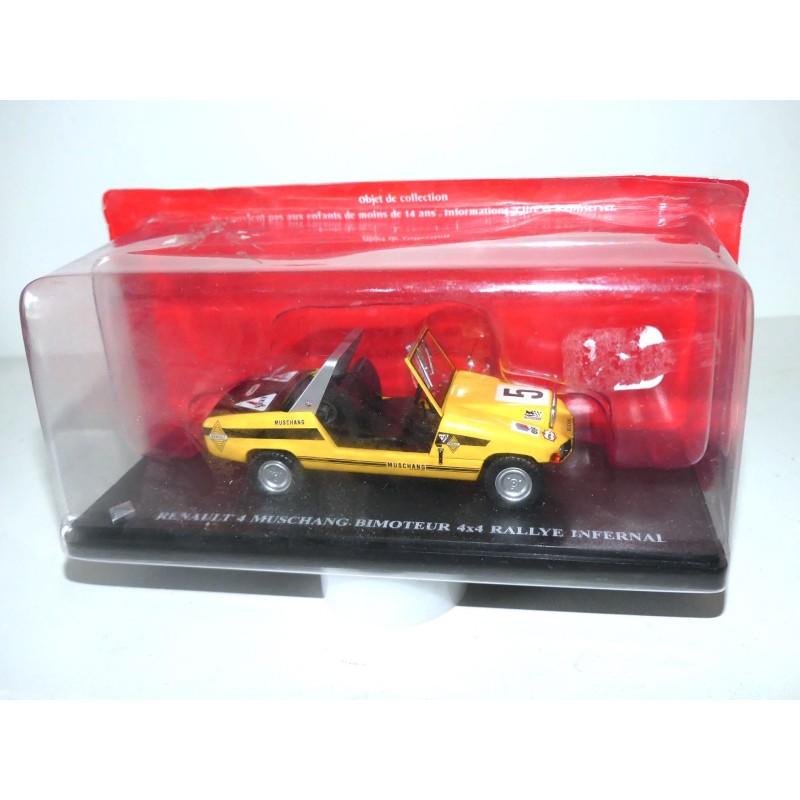 RENAULT 4 MUSHANG BIMOTEUR 4*4 RALLYE INFERNAL IXO PRESSE 1:43