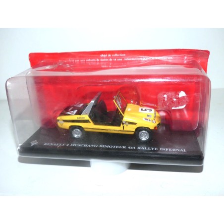 RENAULT 4 MUSHANG BIMOTEUR 4*4 RALLYE INFERNAL IXO PRESSE 1:43