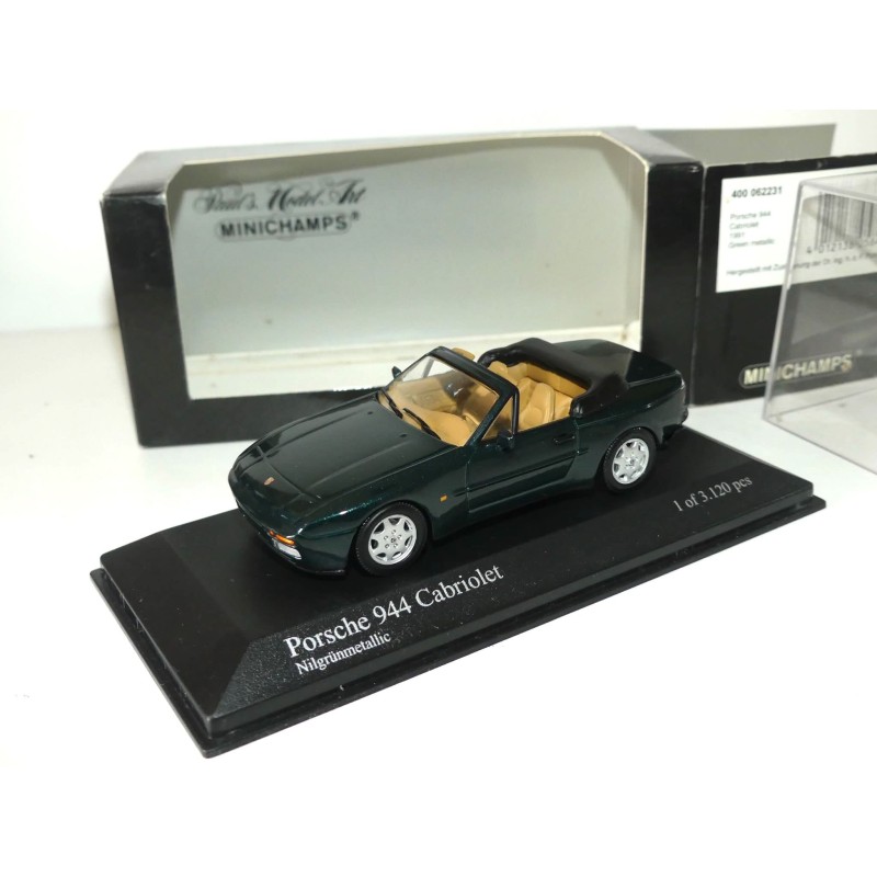 PORSCHE 944 CABRIOLET 1991 Vert Green MINICHAMPS 1:43