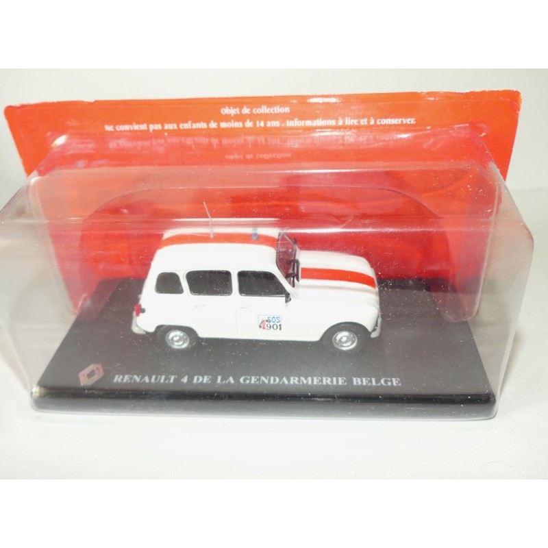 RENAULT 4 DE LA GENDARMERIE BELGE IXO PRESSE 1:43