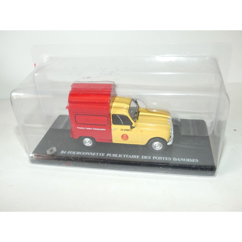 RENAULT 4 PLUBLICITAIRE DES POSTES DANOISES IXO PRESSE 1:43