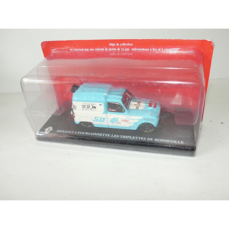 RENAULT 4 FOURGONNETTE LES TRIPLETTES DE BONNEVILLE IXO PRESSE 1:43