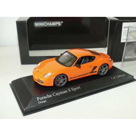 PORSCHE CAYMAN S SPORT 987 2008 Orange MINICHAMPS 1:43