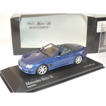 MERCEDES CLASSE SL Phase 1 R230 Bleu MINICHAMPS 1:43