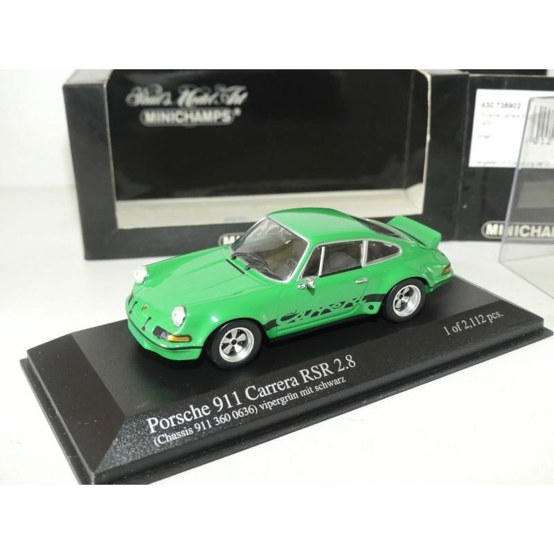 PORSCHE 911 CARRERA RSR 1973 Vert MINICHAMPS 1:43